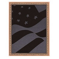 Screened American Flag Plate (6"x8")